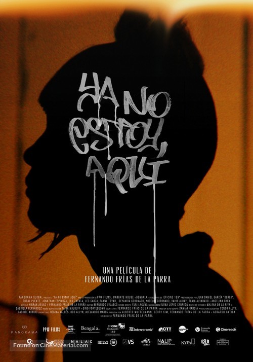 Ya no estoy aqui - Mexican Movie Poster