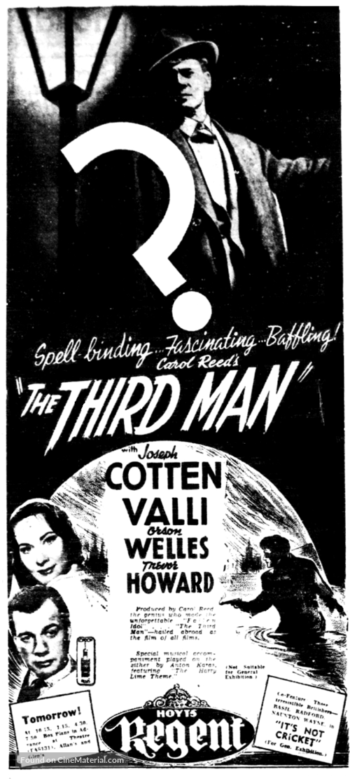 The Third Man - Australian poster