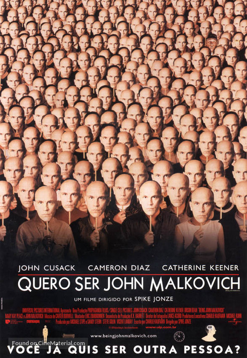 Being John Malkovich - Brazilian Movie Poster