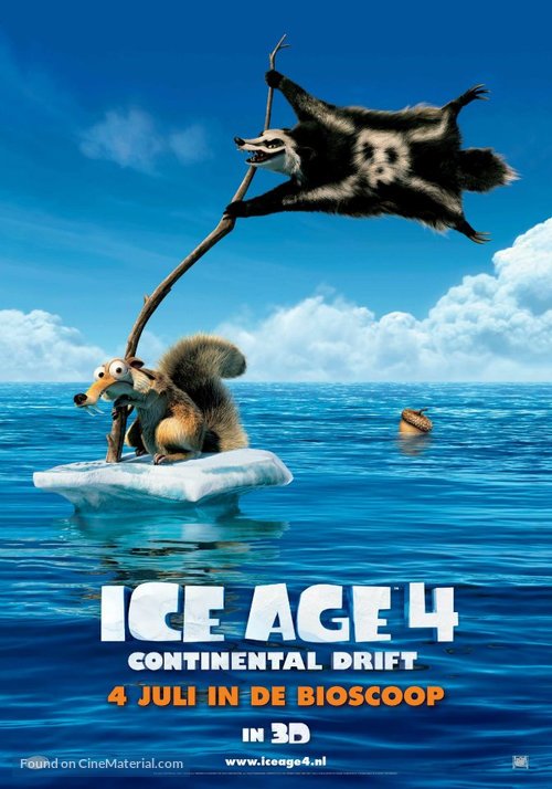 Ice Age: Continental Drift - Dutch Movie Poster