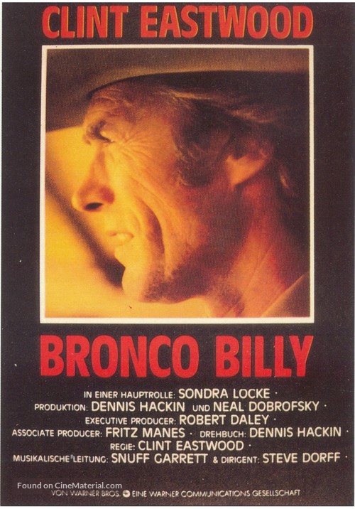 Bronco Billy - German Movie Poster