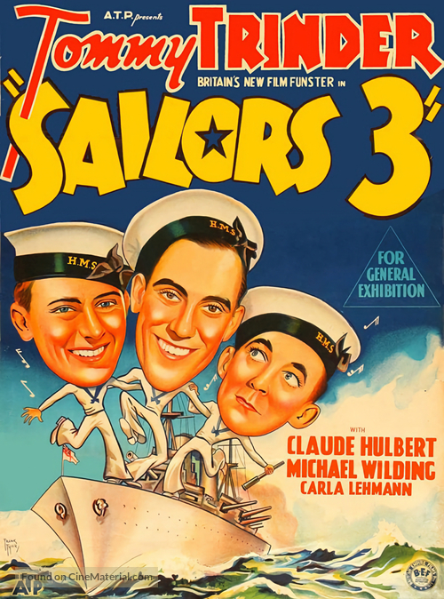 Sailors Three - British Movie Poster