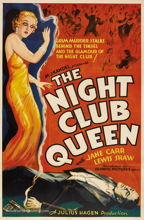 The Night Club Queen - British Movie Poster