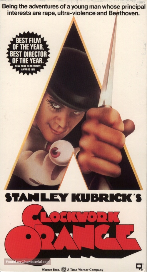 A Clockwork Orange - VHS movie cover