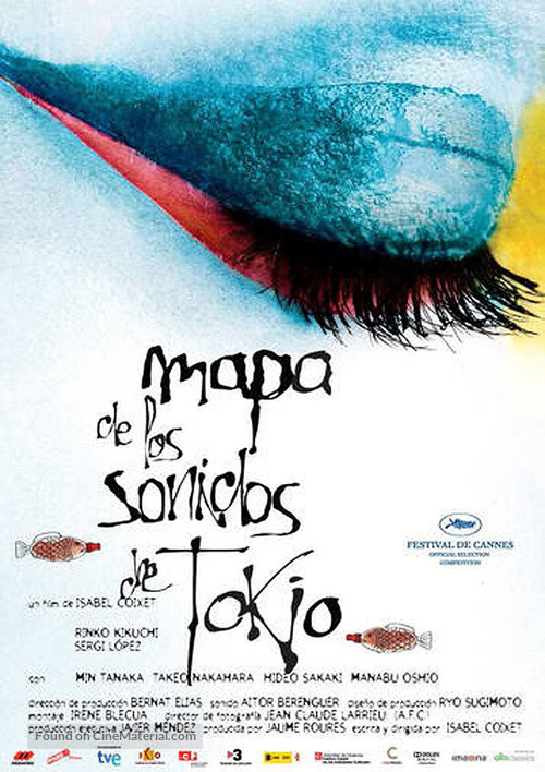 Map of the Sounds of Tokyo - Spanish Movie Poster