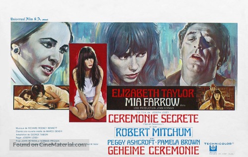 Secret Ceremony - Belgian Movie Poster