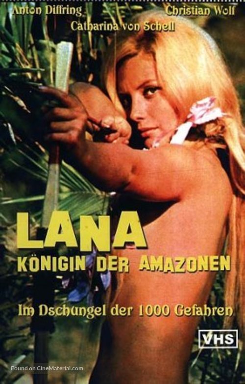 Lana - K&ouml;nigin der Amazonen - German VHS movie cover