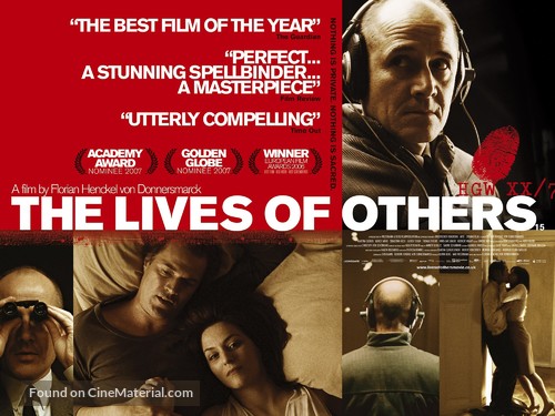 Das Leben der Anderen - British Movie Poster