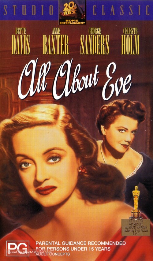 All About Eve - Australian VHS movie cover