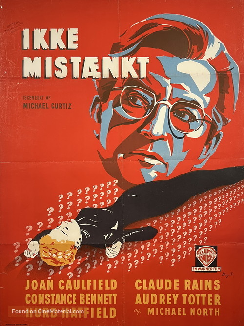 The Unsuspected - Danish Movie Poster