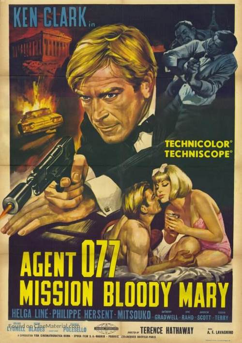 Agente 077 missione Bloody Mary - Italian Movie Poster