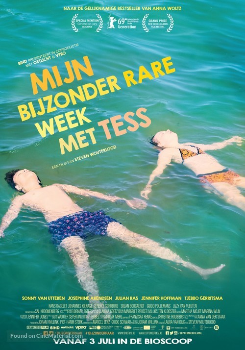 My Extraordinary Summer with Tess - Dutch Movie Poster