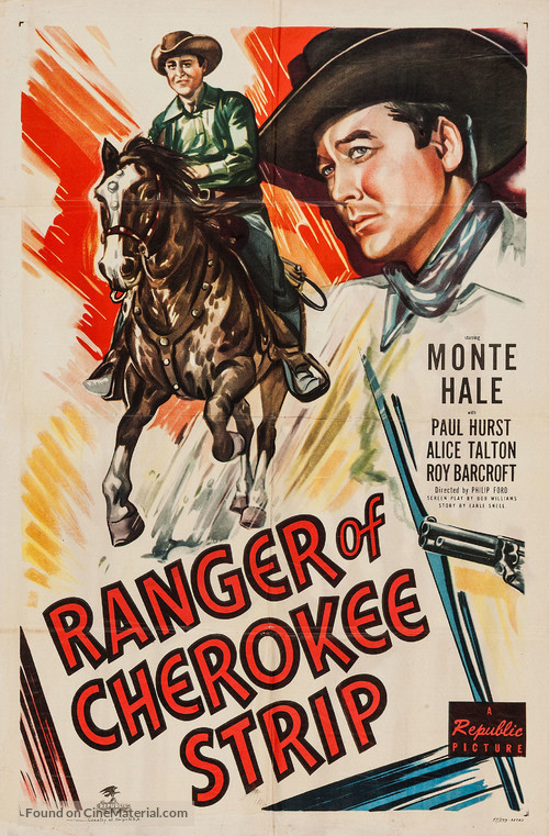 Ranger of Cherokee Strip - Movie Poster