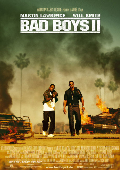 Bad Boys II - German Movie Poster