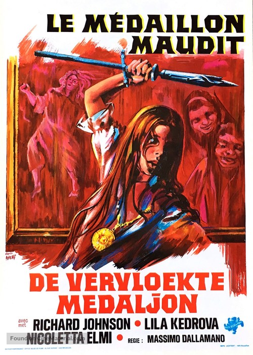 Il medaglione insanguinato - Belgian Movie Poster
