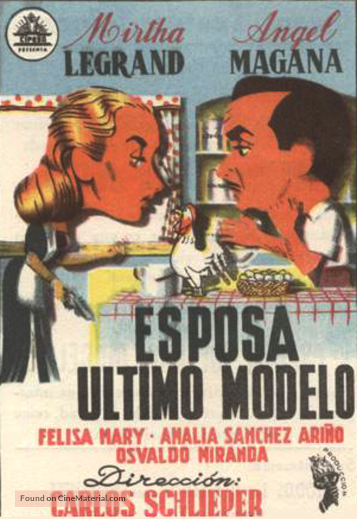 Esposa &uacute;ltimo modelo - Spanish Movie Poster