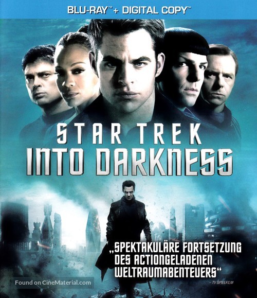 Star Trek Into Darkness - German Blu-Ray movie cover