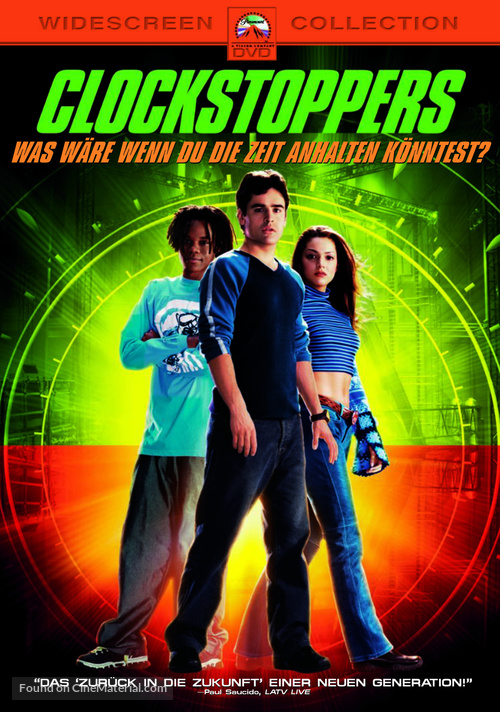 Clockstoppers - German DVD movie cover