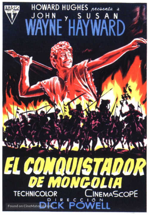 The Conqueror - Spanish Movie Poster