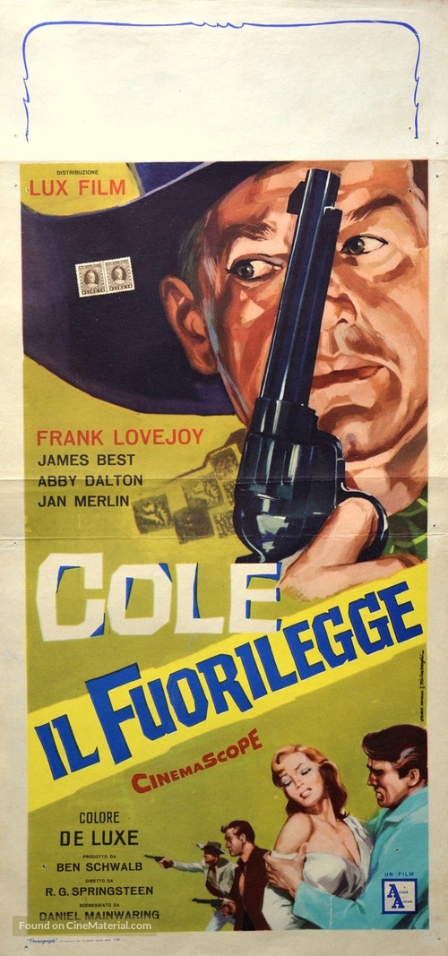 Cole Younger, Gunfighter - Italian Movie Poster