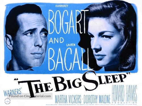 The Big Sleep - British Movie Poster