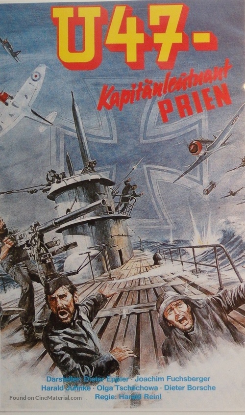 U47 - Kapit&auml;nleutnant Prien - German VHS movie cover