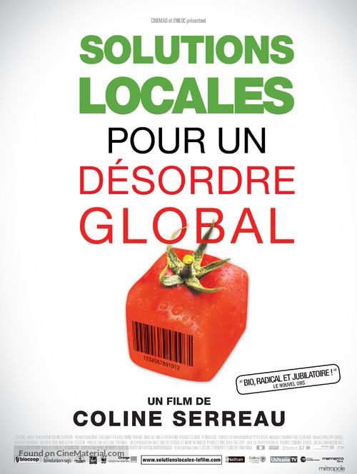 Solutions locales pour d&eacute;sordre global - Canadian Movie Poster