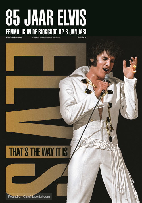 Elvis: That&#039;s the Way It Is - Dutch Re-release movie poster