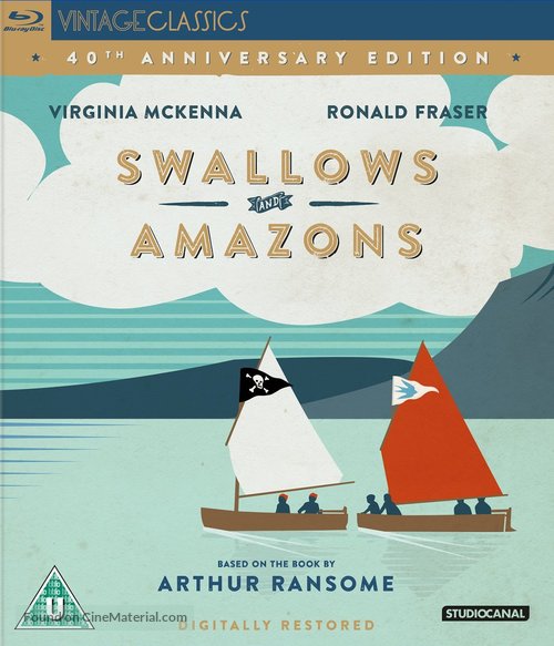 Swallows and Amazons - British Blu-Ray movie cover