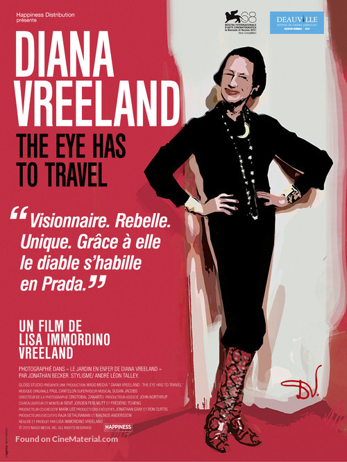 Diana Vreeland: The Eye Has to Travel - French Movie Poster