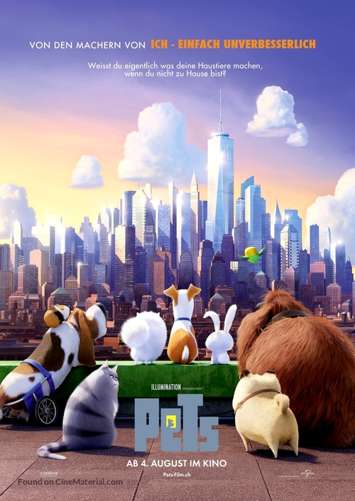 The Secret Life of Pets - Swiss Movie Poster