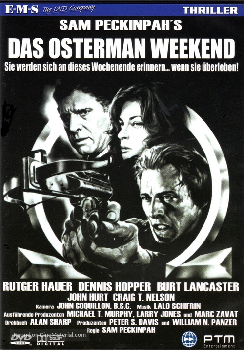 The Osterman Weekend - German DVD movie cover