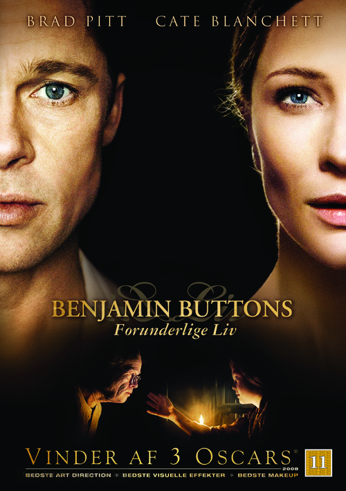 The Curious Case of Benjamin Button - Danish DVD movie cover