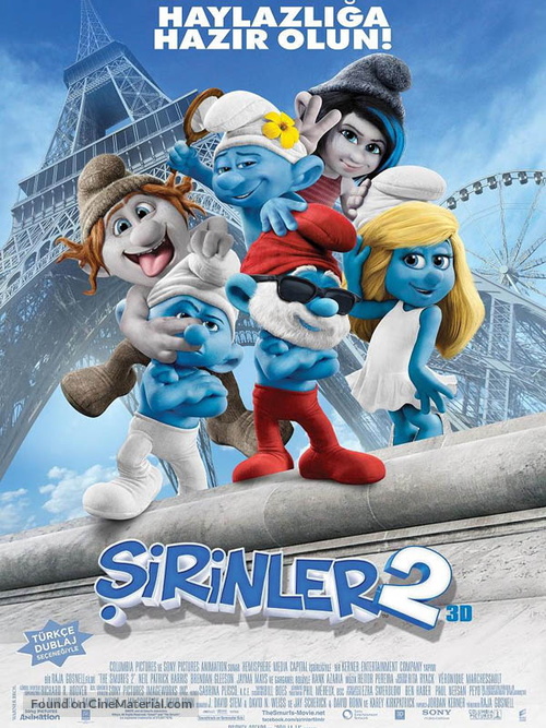 The Smurfs 2 - Turkish Movie Poster