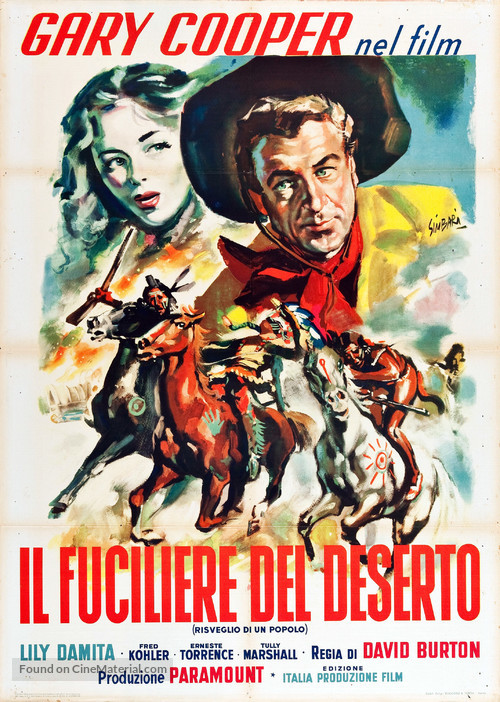 Fighting Caravans - Italian Movie Poster