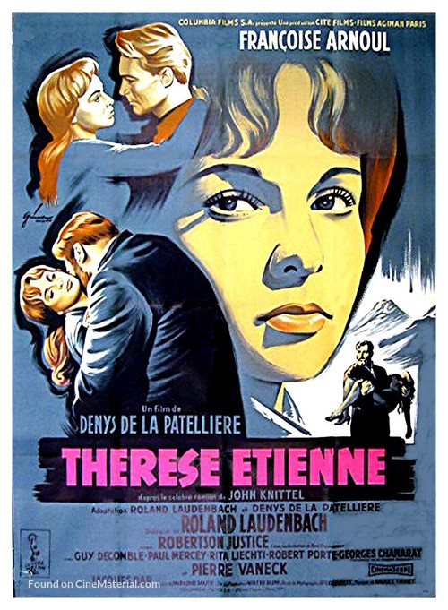 Th&eacute;r&egrave;se &Eacute;tienne - French Movie Poster