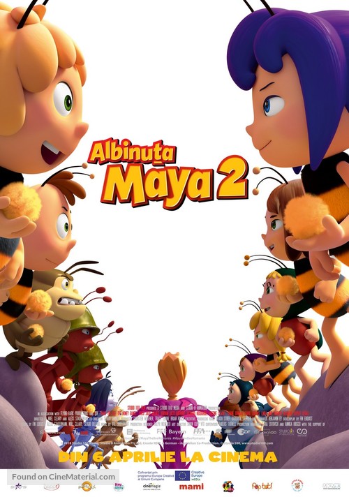 Maya the Bee: The Honey Games - Romanian Movie Poster