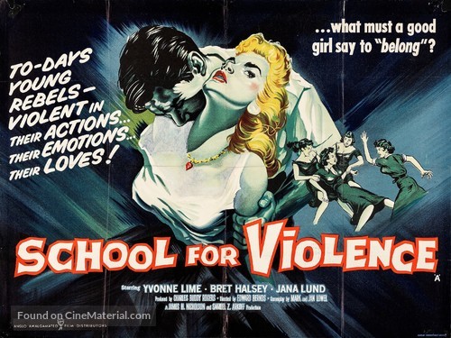 High School Hellcats - British Movie Poster