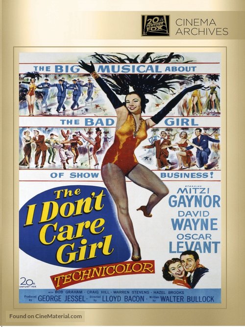 The I Don&#039;t Care Girl - DVD movie cover