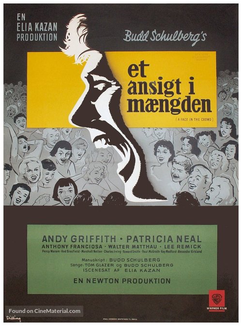 A Face in the Crowd - Danish Movie Poster