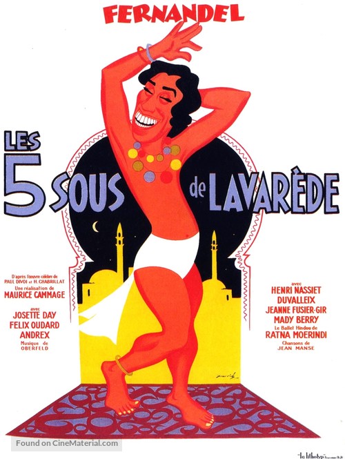 Les cinq sous de Lavar&eacute;de - French Re-release movie poster