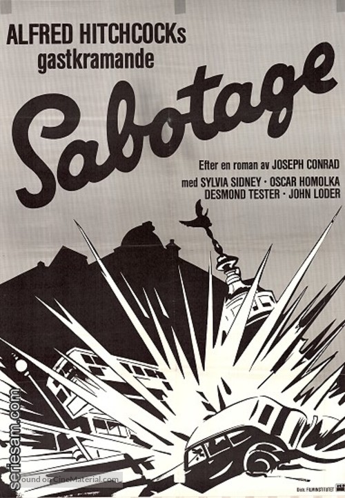 Sabotage - Swedish Movie Poster