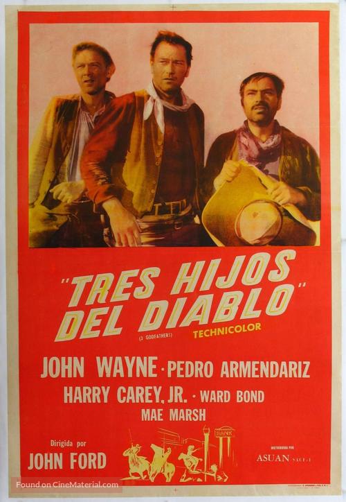 3 Godfathers - Argentinian Movie Poster