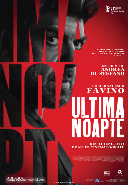 L&#039;ultima notte di Amore - Romanian Movie Poster