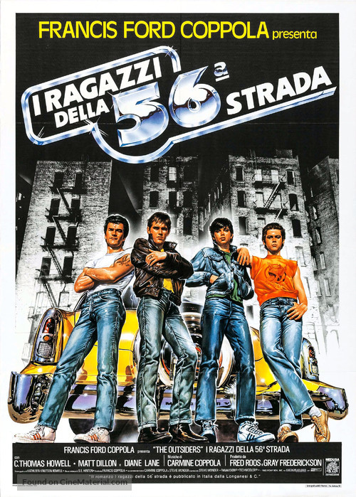 The Outsiders - Italian Movie Poster