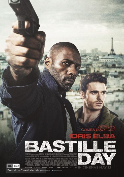 Bastille Day - New Zealand Movie Poster