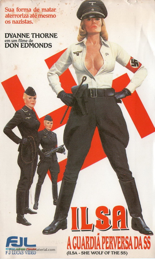 Ilsa: She Wolf of the SS - Brazilian VHS movie cover