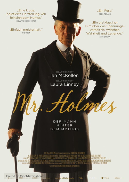 Mr. Holmes - German Movie Poster