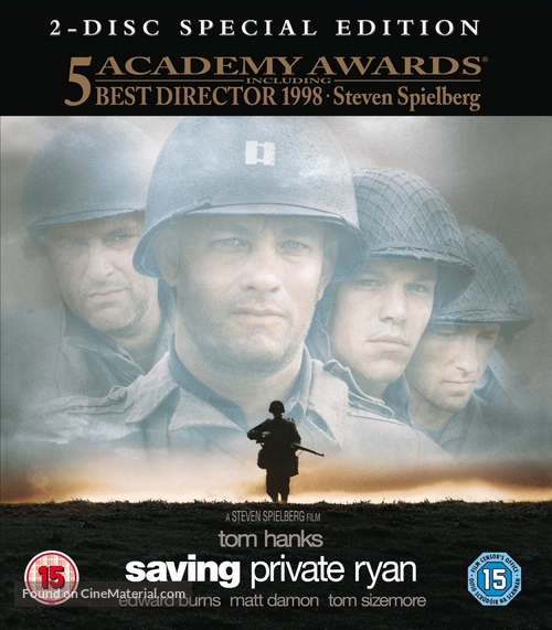 Saving Private Ryan - British Blu-Ray movie cover