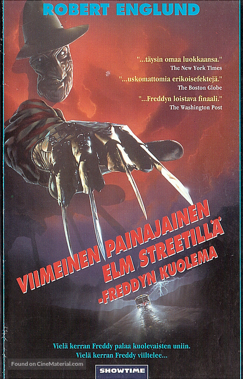 Freddy&#039;s Dead: The Final Nightmare - Finnish VHS movie cover
